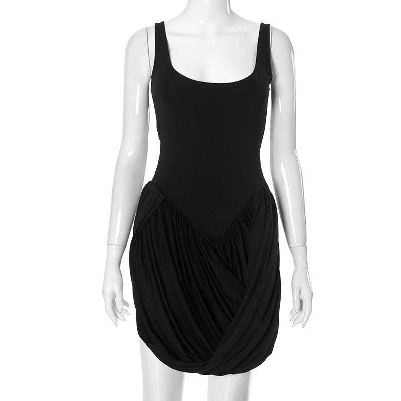 Sexy Women High Split Fashion Party Evening Night Club Wrap Y2K White Dress Summer Sleeveless Casual Beach Dresses