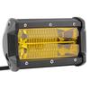 72W 6500K 24LED Желтая линза Рабочая лампа 5 дюймов 6000LM 12V Прожекторная лампа