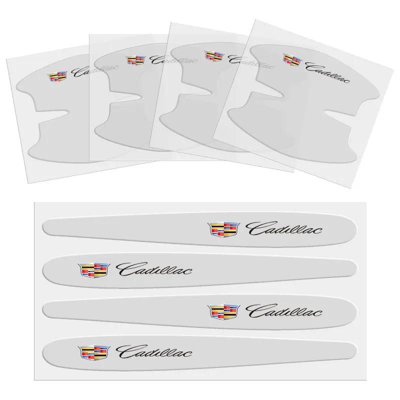 AABHW1 TPU Car Door Handle Protection Stickers for Cadillac Escalade CTS ATS SRX Deville BLS XT4 XT5 XT6 STS XTS SLR XLR CT4 CT5 CT6