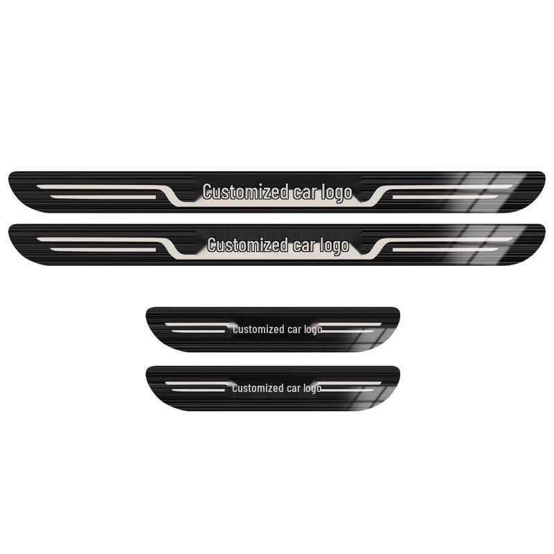 Универсальная накладка на порог двери автомобиля из нержавеющей стали: Защитная накладка на порог и внутренняя отделка