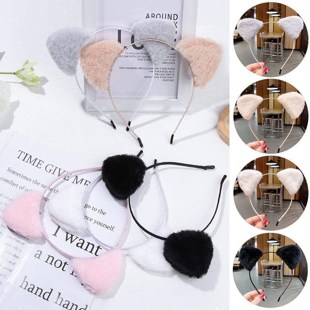 Party Bar Anime Cosplay Face Wash Plush Cute Hair Hoop Hair Band Cat Ears Headband Hair Accessories