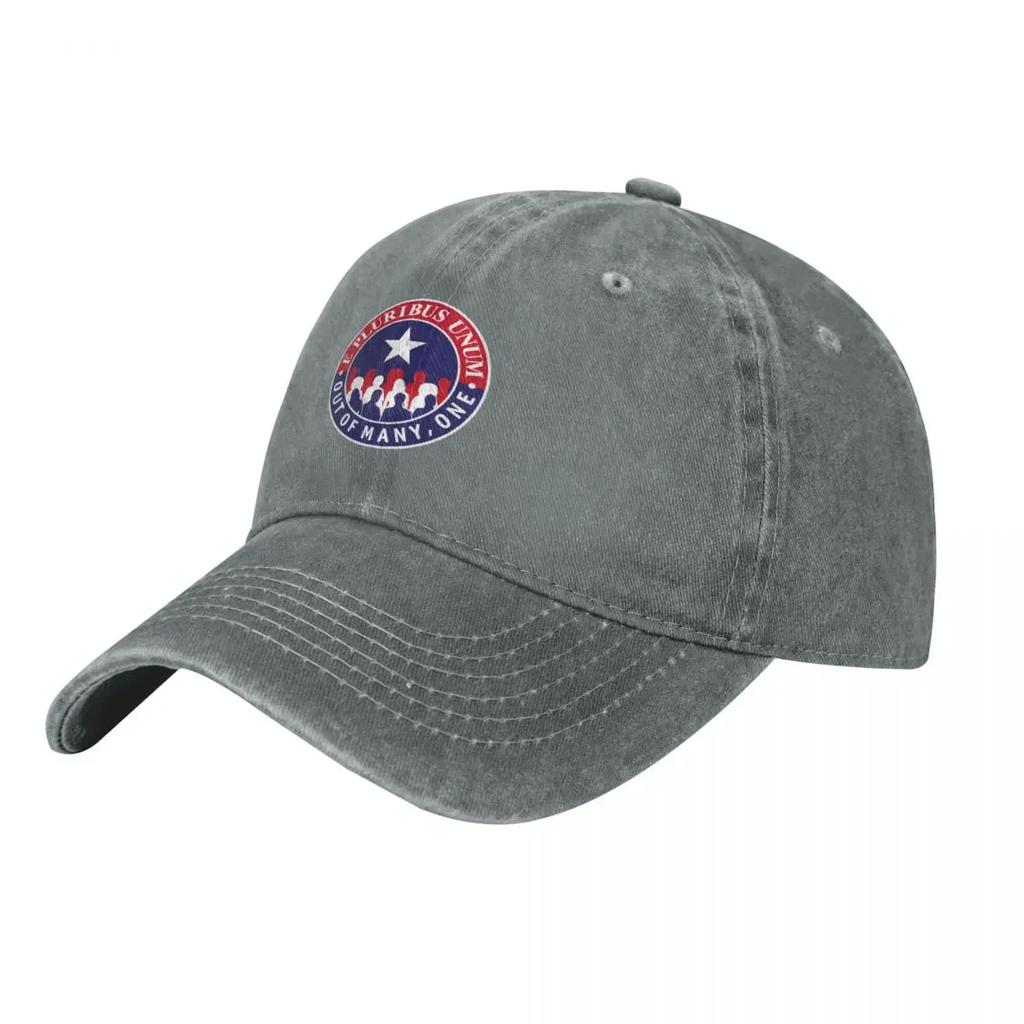 E Pluribus Unum Shield Baseball Cap Hat Beach Visor derby hat luxury Women cap Unisexs Luxury Womens