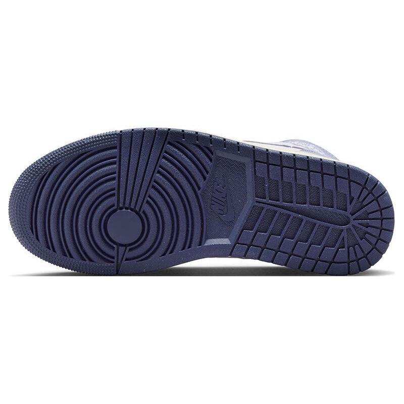 Jordan 1 Mid Se Шенилл Небесно-голубой Светло-фиолетовый Женские Jordan DZ3745-500