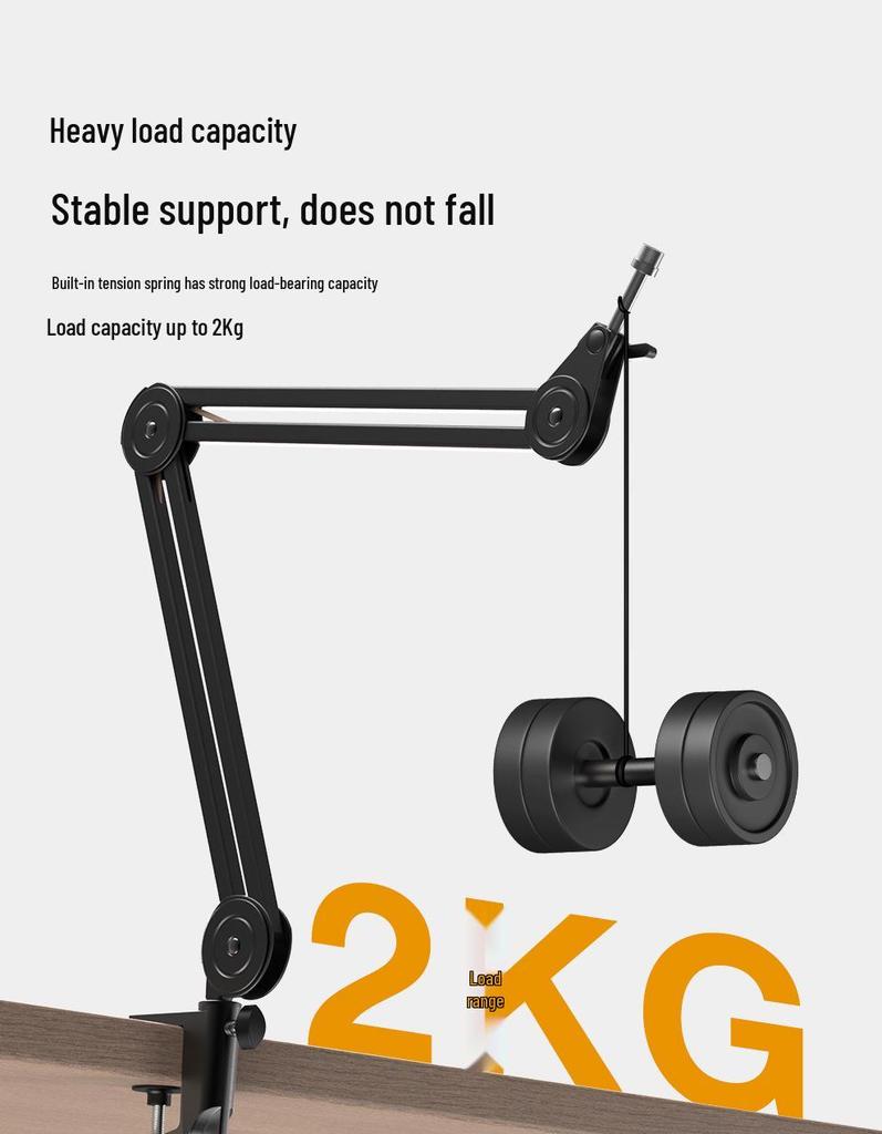 Профессиональная микрофонная стойка FIFINE с амортизирующей стрелой для настольной записи