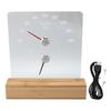 2 In 1 Sauna Temperature Gauge Hygrometer with White LED Light Humidity Temperature Measurement for