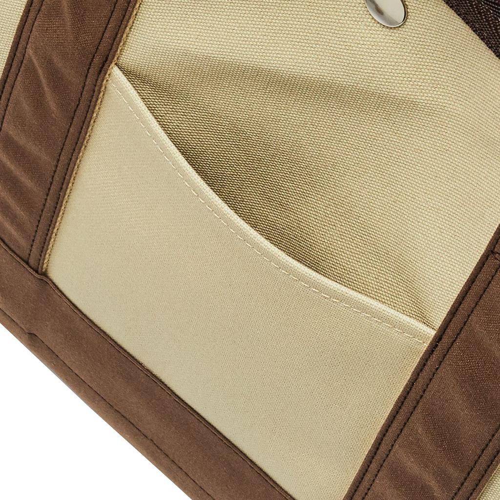 Открытая сумка Сделано в Японии Холщовая простыня для отдыха Kurashiki Моющаяся внутренняя ткань COMMUTE Серо-бежевая комбинация [Barmouth] Меняющая форму