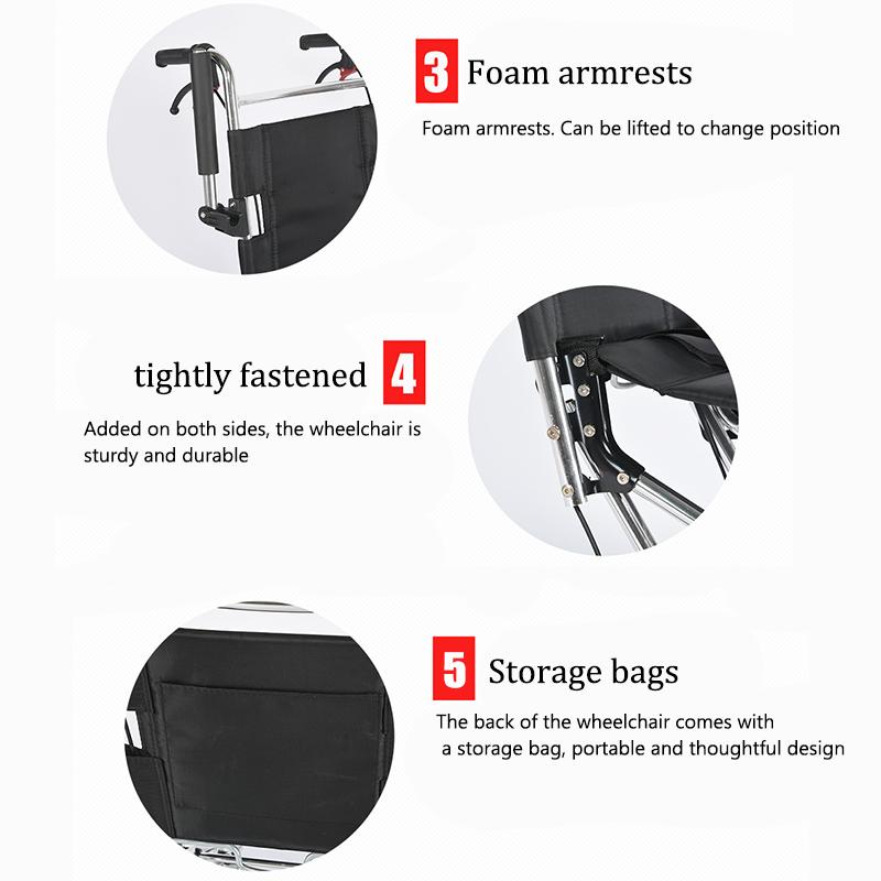 Складная инвалидная коляска для пожилых людей, скутер, портативный маленький простой складной легкий туристический самолет, доступный