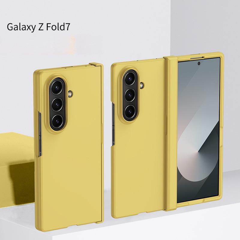 Подходит для Samsung Galaxy Z FOLD 7 Чехол из трех частей с нежной кожей Улучшенный противоударный защитный чехол