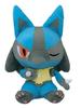 Banpresto Pokemon Sun Moon Большая круглая мягкая игрушка Красочный Лукарио Lucario Отдельный предмет и ~Хакурю Вапореон~ [24см]
