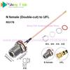 1Pcs RG316 RG178 RF Coax Pigtail N Female Cable to UFL MMCX MCX SMA Welding Connector Adapter U.FL WIFI Antenna Extension Jumper