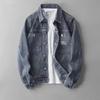 Men's American Retro Denim Jacket - Autumn/Winter Casual Loose Fit