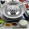 30/35cm Thai Picnic Grill Pan Portable Food Griddle Professional Korean Barbecue Grill Tray  Indoor