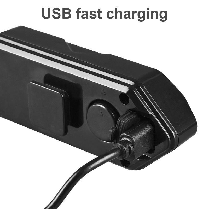 5 Modes USB Rechargeable LED Bike Turning Signal Taillight Waterproof Bicycle Remote Control Warning Lamp
