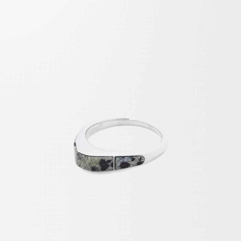 Французское медное покрытие 18K настоящее золото Инкрустация Камень Тигровый глаз Пятнистый камень Кольцо, Элегантный темперамент Простое нишевое кольцо