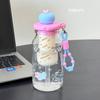 Высококачественная портативная пластиковая кружка для воды с ситечком для чая для девочек, молочная соломинка и шнурок