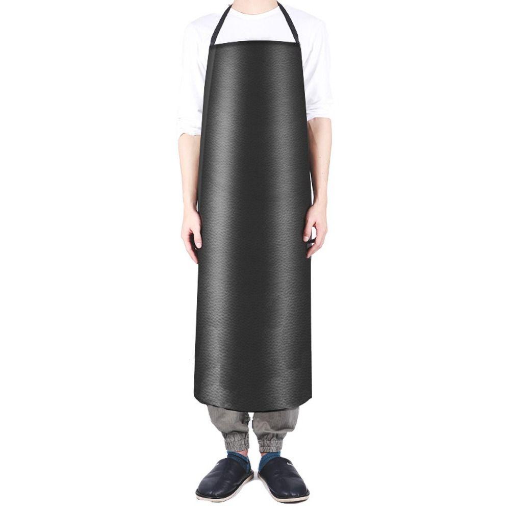 Thick Long Oil-proof PVC Butcher Anti-fouling Chef Apron Apron Cooking Kitchen Work Clothes