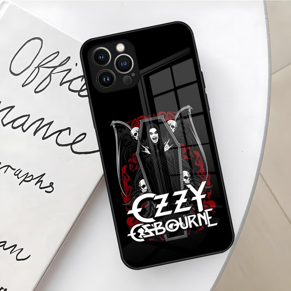 Чехол для телефона Rock Band O-Ozzy Osbourne для Iphone 16 15 14 12 11 13 Pro Max Mini X Xr Xs Se 8 Puls стеклянный Чехол