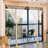 Door String Curtain 300cmX300cm Shiny Tassel Flash Line Door Window Curtain Valance Divider Decorative for Party Bedroom Wedding