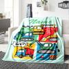 Custom Name excavator Theme Printed Blanket - Perfect for Couch, Bed, Travel & Outdoor Use | Machine Washable, Cozy & Durable.