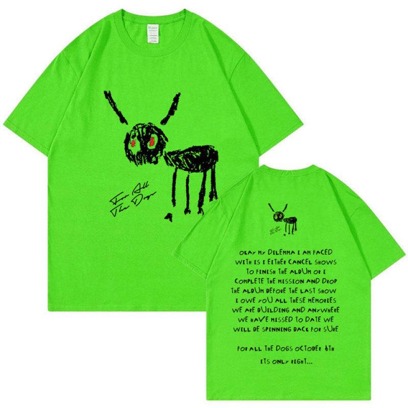 Винтажная футболка «Рэппер Дрейк для всех собак», мужская модная футболка в стиле хип-хоп, большие футболки с короткими рукавами из 100% хлопка, уличная одежда