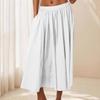 Женская повседневная юбка Легкая элегантная А-силуэта с высокой талией Летняя пляжная юбка для отпуска