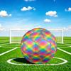 1pc Rainbow Plaid Size 5 Soccer Ball Professional Match Training Football Indoor &Outdoor Sports Ball Lightweight Durable m6551