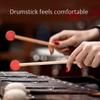 2Pcs Drum Mallet Hammer Musical Instrument Accessories for Xylophone   Timpani   Snare DrumsRed