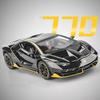 1:Масштаб 24 LP770 LP500S Модель автомобиля Игрушка Двери открываются Сплав Литье под давлением Звук Свет Оттянуть назад Модели суперкаров Украшение для офисного стола