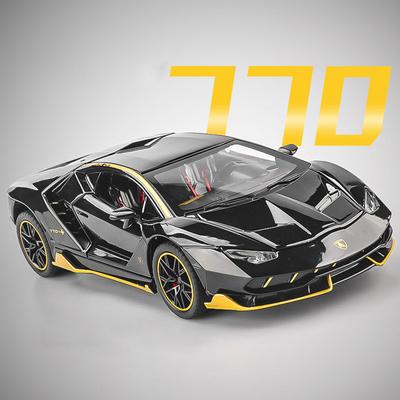 1:Масштаб 24 LP770 LP500S Модель автомобиля Игрушка Двери открываются Сплав Литье под давлением Звук Свет Оттянуть назад Модели суперкаров Украшение для офисного стола