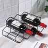 Modern Metal Honeycomb Wine Rack Wine Bottle Storage Beehive Tabletop Wine Rack Hexagon 9 Bottle Wine Holder Display