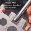 Space Saving Thread Checker Silver Gauge Ruler Durable Measurement Tool  Industry Use
