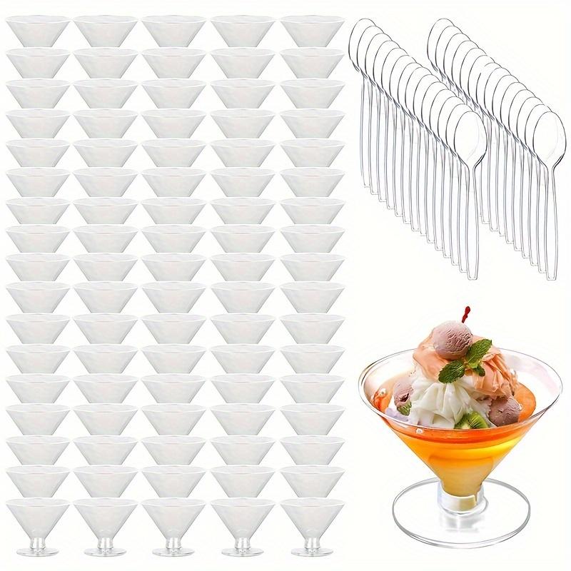Ценный пакет, 50 шт., одноразовые бокалы для шампанского с короткой ножкой, ресторанные принадлежности