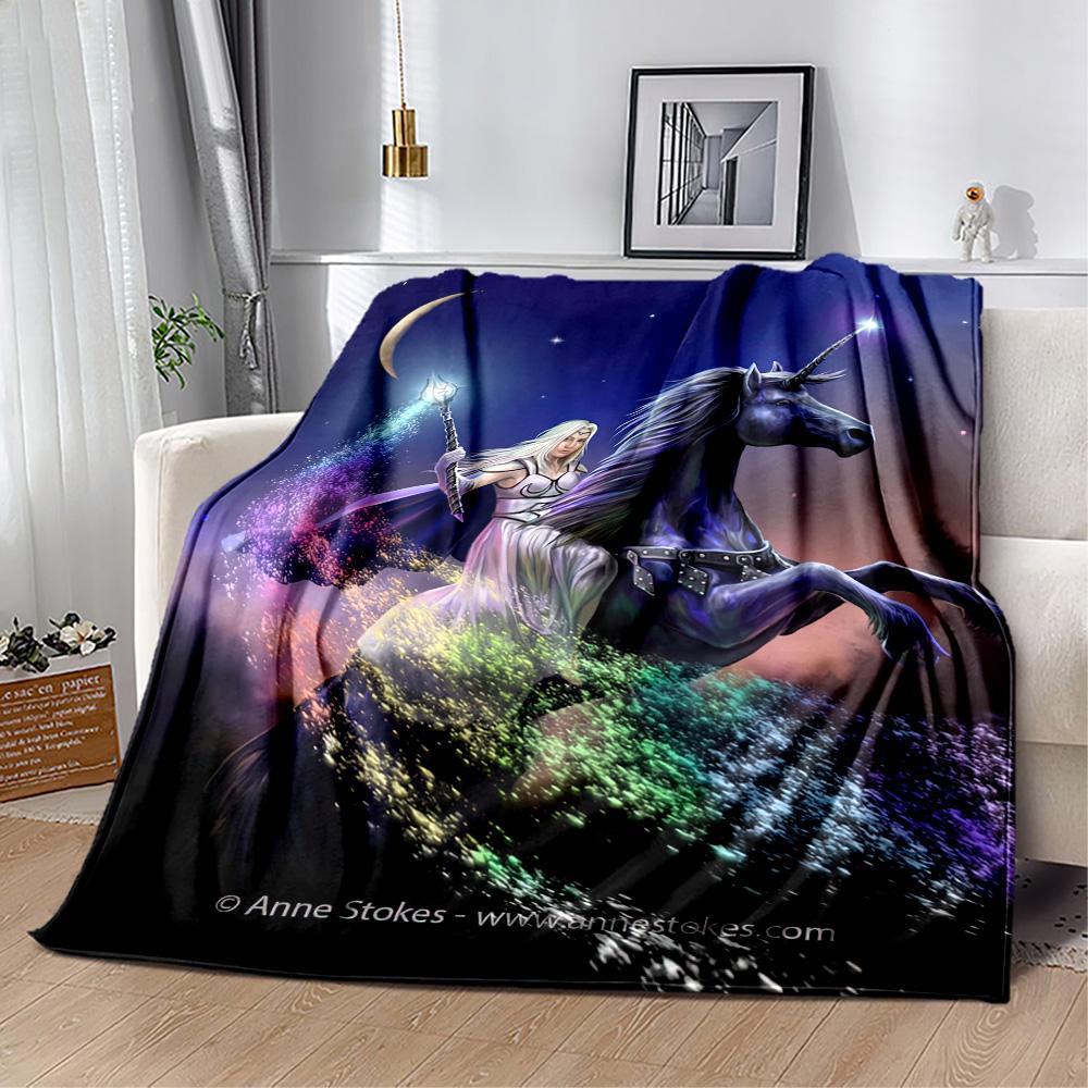 Gothic Style Blanket Durable Comfort Suitable for Picnics Office Bed All-Season Use Warmthful Decor Gift for Travel Home Birthdays