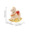 with Blessing Word Year of The Horse Zodiac Ornament Mini Horse Mascot Statue  Study