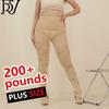 120D Glitter Powder Plus-Size Vine Pattern Pantyhose - Nude Spring/Autumn Fit