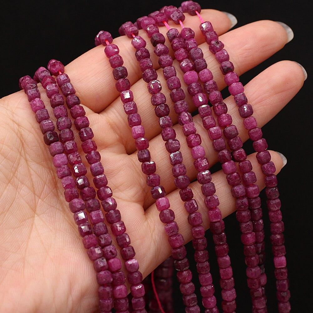 Бусины из натурального камня, граненые квадратные изолированные бусины, розовый кварц/малахит для DIY, ожерелье, браслет, серьги, ювелирные аксессуары