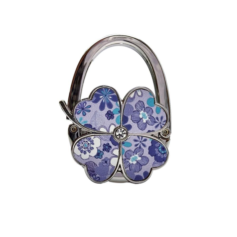Крючок для сумки в виде цветка, держатель для сумки в виде четырехлистного клевера, модная вешалка для сумки для стола в помещении и на улице