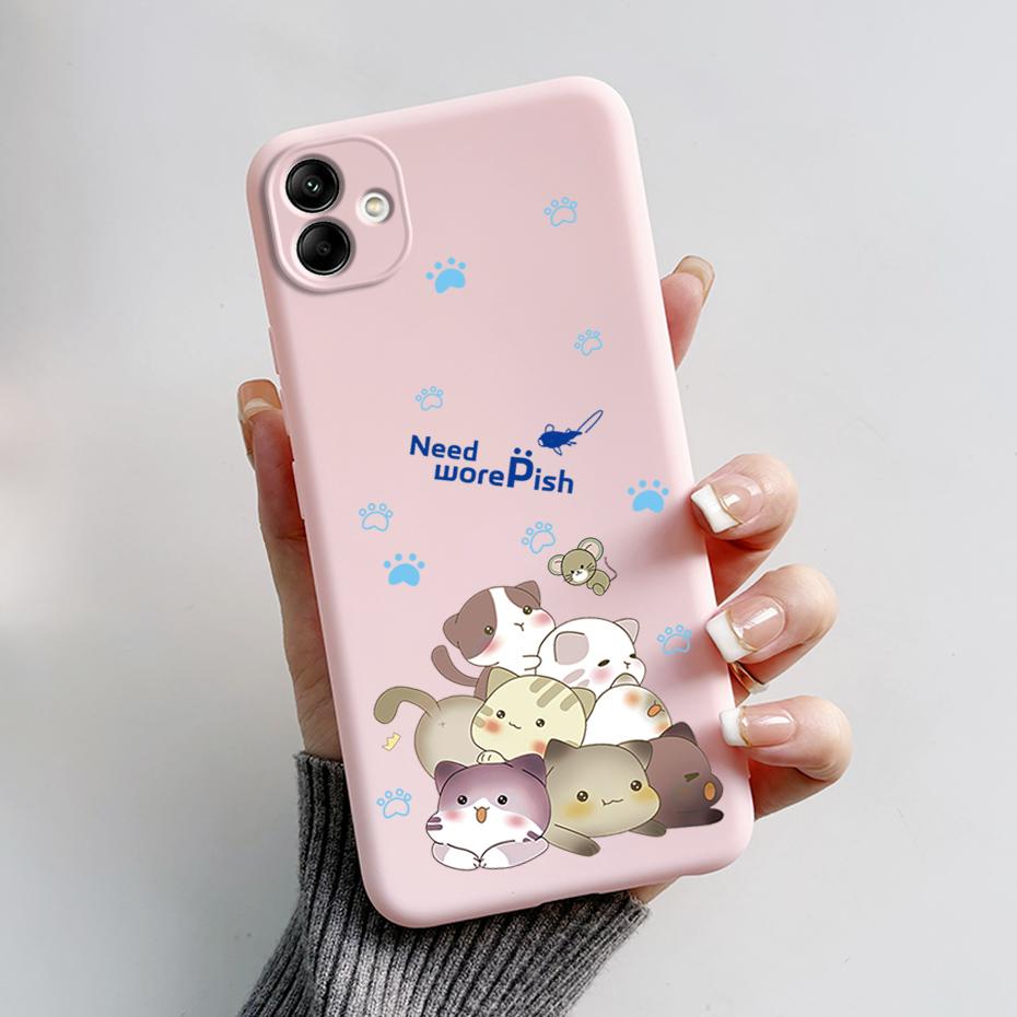 For Samsung Galaxy A04 A04E A04S Phone Case Stylish Painted Protection TPU Silicone Back Cover For Samsung A 04 E S Bumper Shell