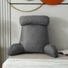 Reading Pillow Standard Bed Pillow Large Backrest Soft Cool Silk Latex Cushion Washable Cover Chair with Pockets Bed Pillow