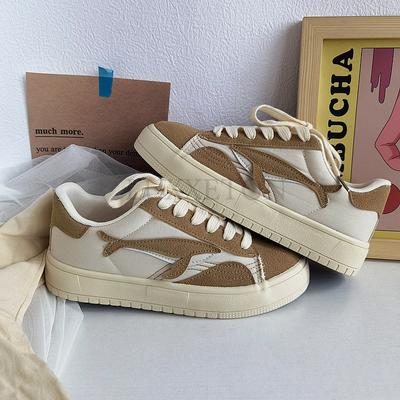 Кроссовки на платформе женские вулканизированные туфли повседневные дышащие сетчатые туфли женские туфли на плоской подошве летние кроссовки на шнуровке женские белые