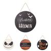 Charming Halloween Ghost Decoration Hanging Bat Wooden Sign For Party Decor