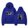 Unisex Black Hoodie Double Sided Album Cover Graphic Print Pullover Sweatshirt Streetwear