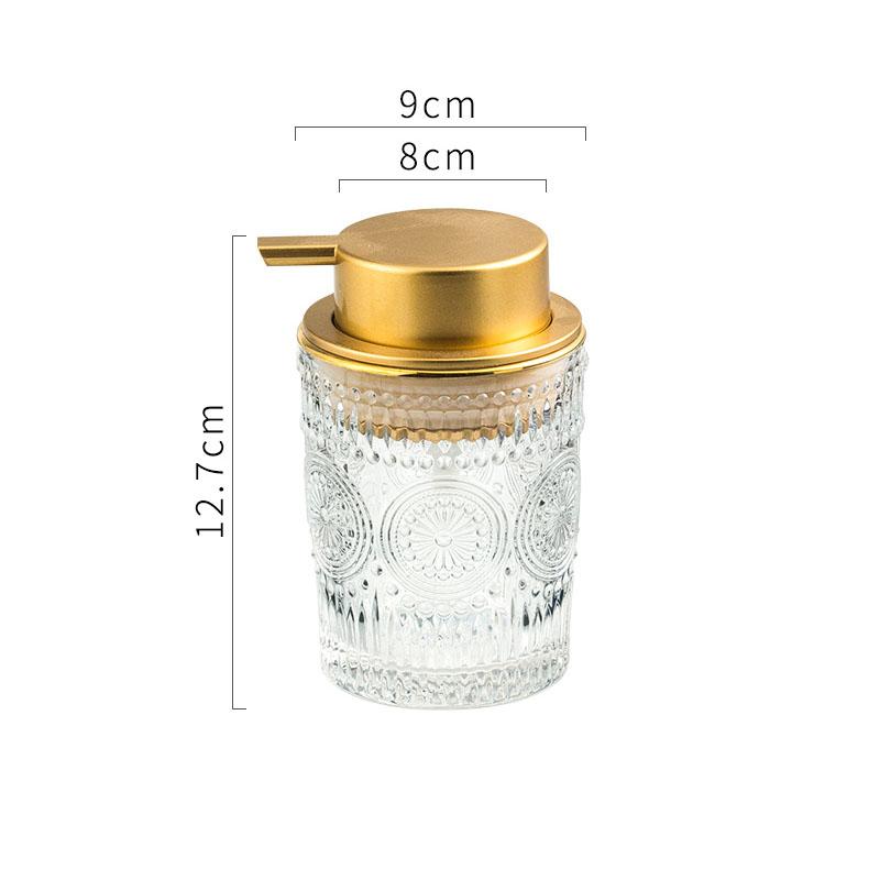 Прозрачный стеклянный дозатор для жидкого мыла для ванной комнаты, бутылка для шампуня, квартира, отель, бутылка для жидкости для мытья рук, мыльница