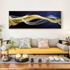 Modern Abstract Art Posters and Prints Wall Art Canvas Painting Gold Yellow Tape Pictures for Living Room Home Decor No Frame