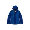 Solid Color Water Resistant Fleece Hooded Jacket Men Jackets Lead-Blue A69HS-CY5
