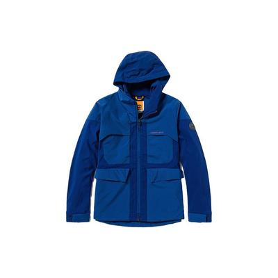 Однотонная водонепроницаемая флисовая куртка с капюшоном Мужские куртки свинцово-голубого цвета A69HS-CY5