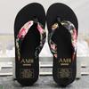 Summer Flip-flops Women's Bohemian Satin Strap Casual Lame Heel Beach Women's Slippers Ethnic Style Slippers