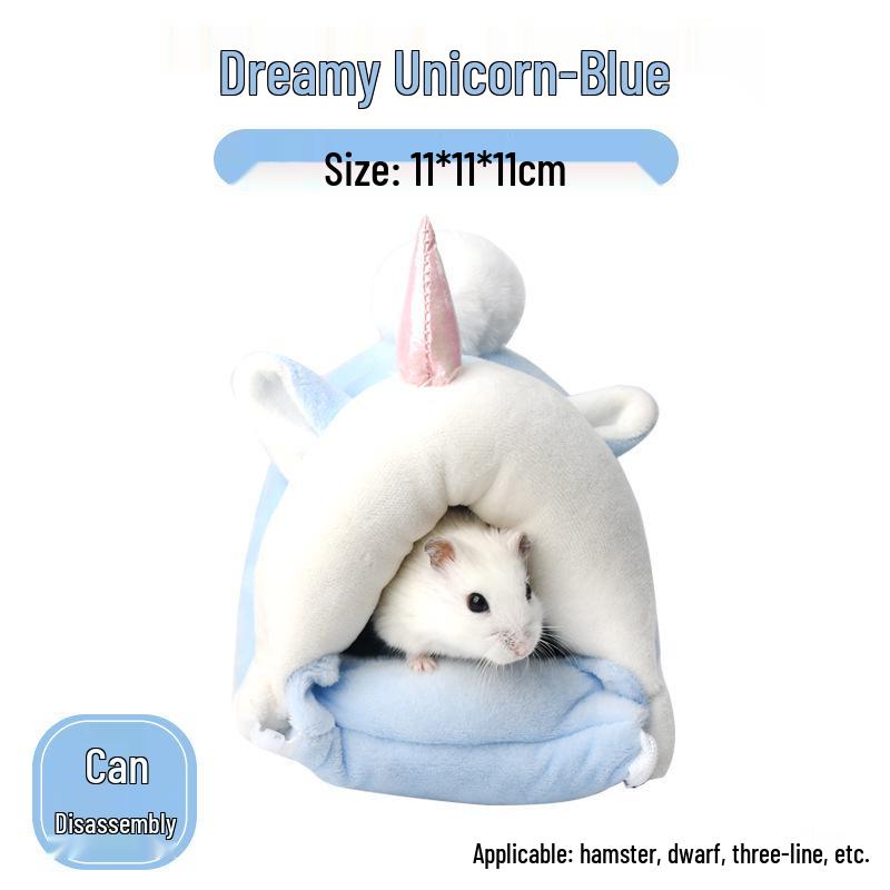 Зимнее теплое хлопковое гнездо для маленьких питомцев: Хомяки, Шиншиллы, Ежи, Белки и Кролики