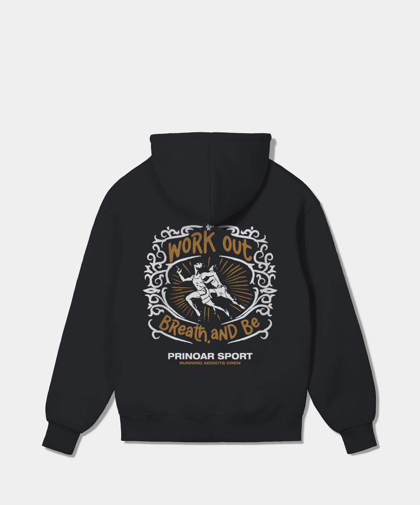 Флисовая толстовка Running Crew - Черная