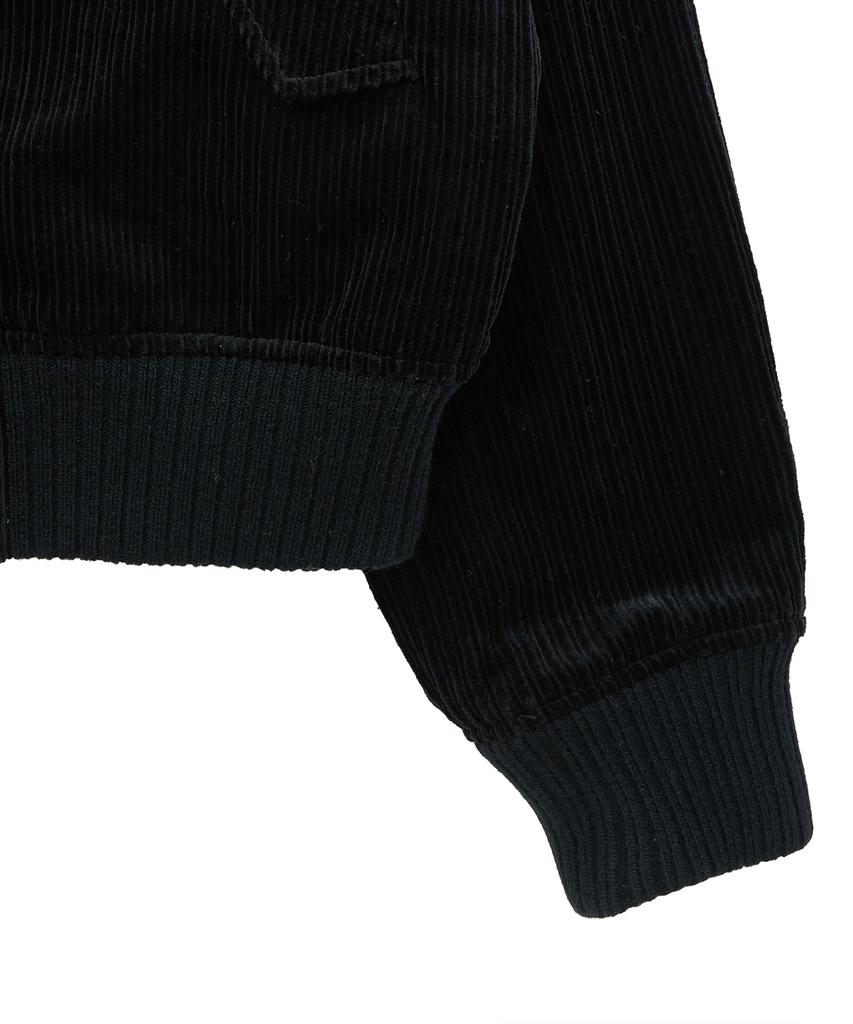 NOIRER Multi-Whale Corduroy Harrington Jacket (Black)